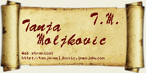 Tanja Moljković vizit kartica